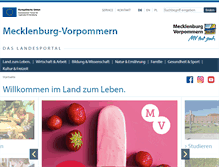 Tablet Screenshot of mecklenburg-vorpommern.de